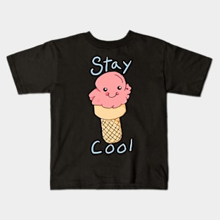 Stay Cool Ice Cream Cone Kids T-Shirt